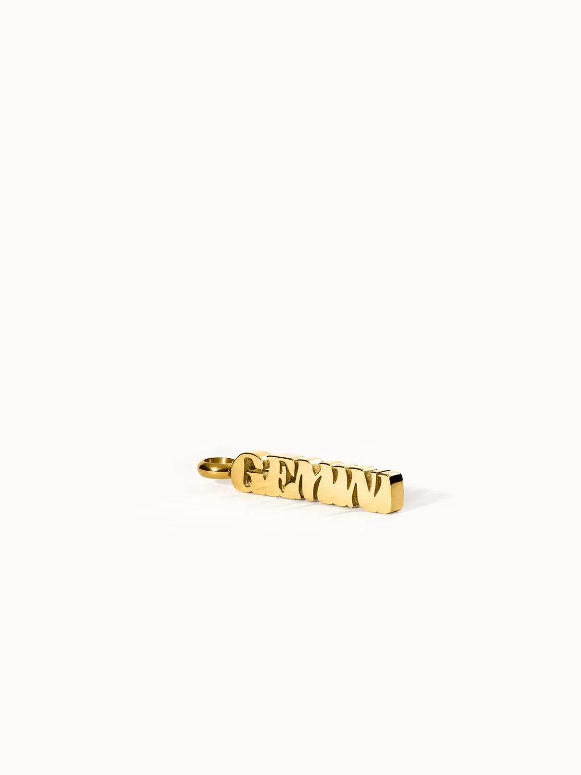 Gemini Letter Charm