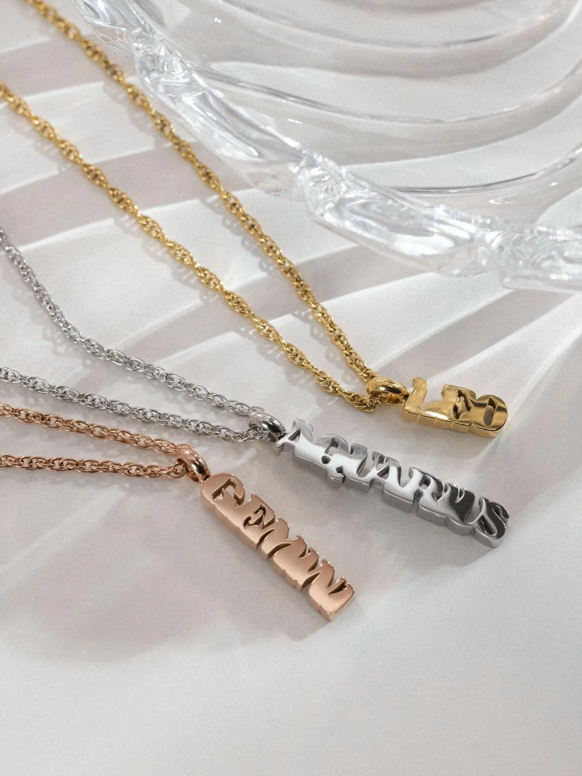 Gemini Letter Charm