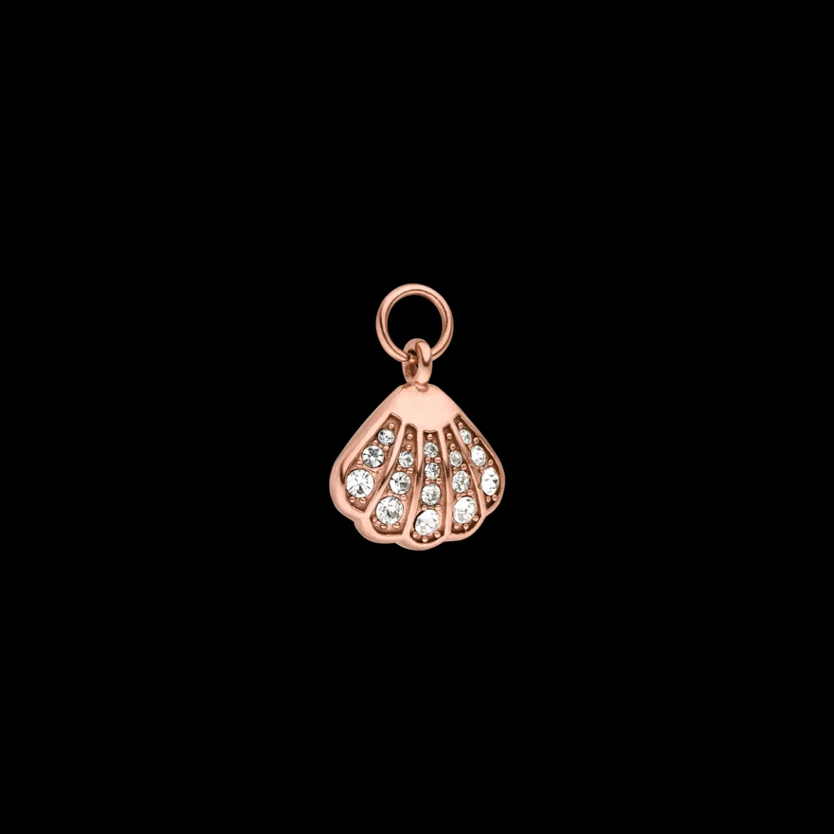 Glitter Shell Charm