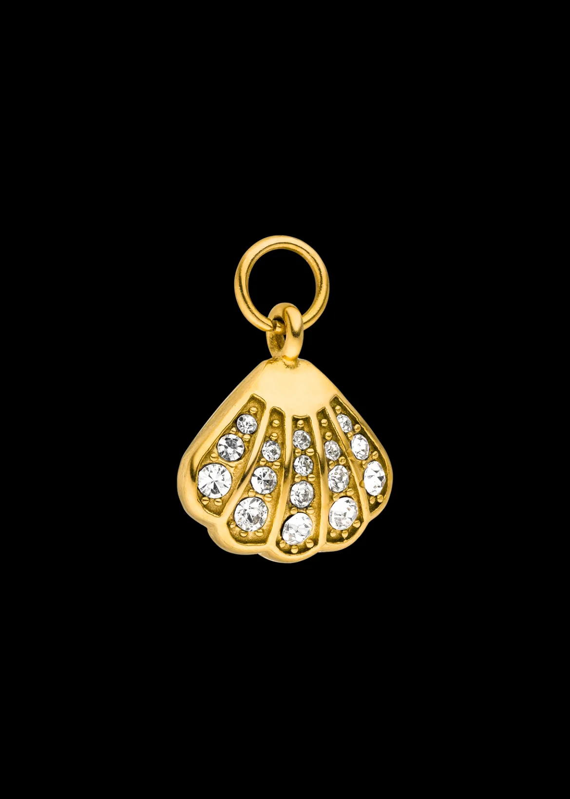 Glitter Shell Charm
