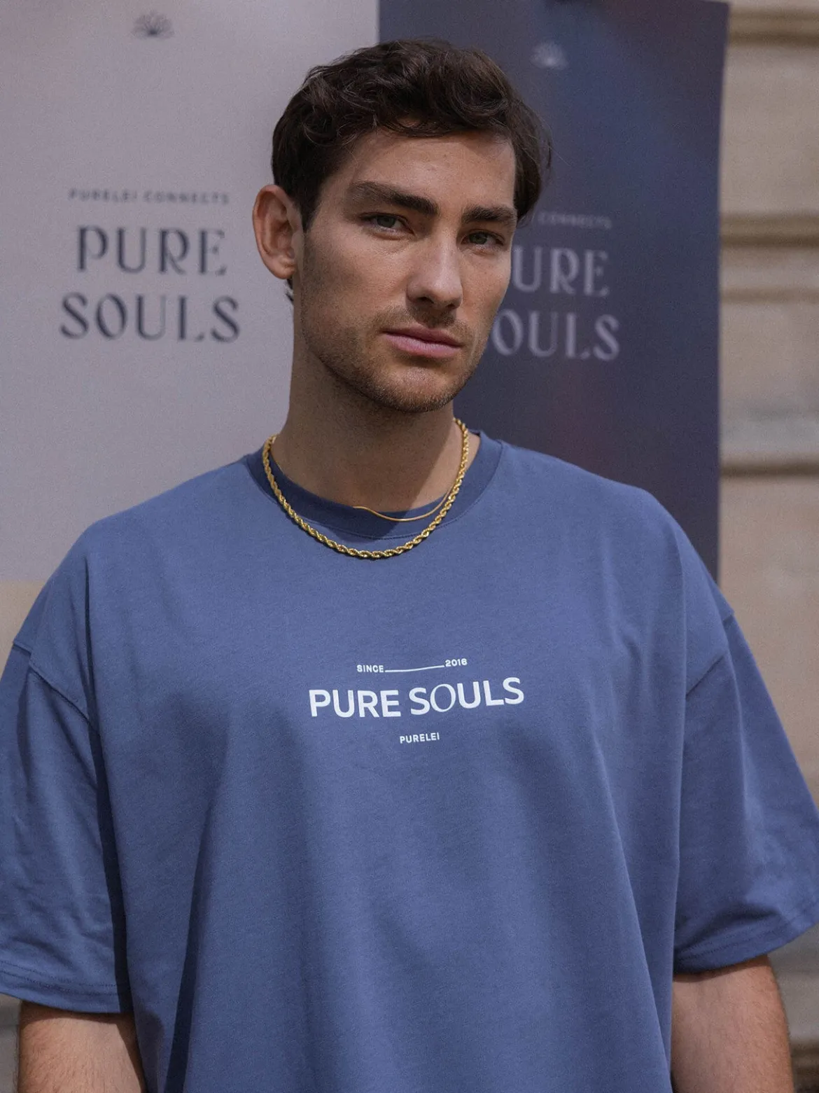 T-shirt Pure Souls Dark Blue